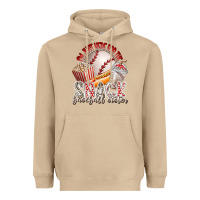 Mushroom i am just here for the snack baseball sister Heavyweight Hoodie - RacoonDesign