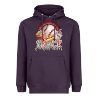 Plum i am just here for the snack baseball sister Heavyweight Hoodie - RacoonDesign