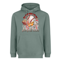 Sage i am just here for the snack baseball sister Heavyweight Hoodie - RacoonDesign