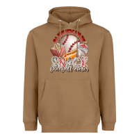 Toasted Coconut i am just here for the snack baseball sister Heavyweight Hoodie - RacoonDesign