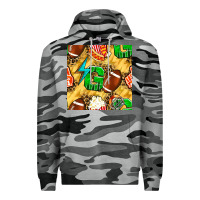 Slate Camo american football go with thunder and leopard  seamless pattern Premium Hoodie - BundleAndBundleShop