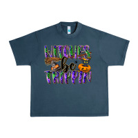 Midnight Navy Witches be trippin Urban Heavy Tee - NancyCooperArtShop