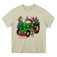 Mossy farm tractor christmas Heavy Core Tee - MaliasSmallBusiness