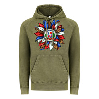Vintage Olive dominican sunflower Vintage Hoodie - texasbilliewilder