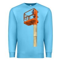 Ocean Blue Single Man Lift Premium Sweatshirt - LillyAllenDesigns