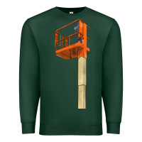 Sports Green Single Man Lift Premium Sweatshirt - LillyAllenDesigns