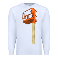 White Single Man Lift Premium Sweatshirt - LillyAllenDesigns