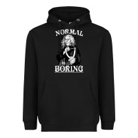 Black Limited Edition Grandma Addams (Frump)- Normal Is Boring Heavyweight Hoodie - tuanDangUi
