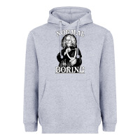 Heather Grey Limited Edition Grandma Addams (Frump)- Normal Is Boring Heavyweight Hoodie - tuanDangUi