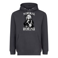 Smoke Limited Edition Grandma Addams (Frump)- Normal Is Boring Heavyweight Hoodie - tuanDangUi