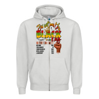 Dove Grey juneteenth black king Zipper Hoodie - LillyAllenDesigns
