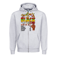 Heather Grey juneteenth black king Zipper Hoodie - LillyAllenDesigns