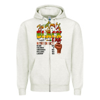Oatmeal Heather juneteenth black king Zipper Hoodie - LillyAllenDesigns