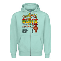 Seafoam juneteenth black king Zipper Hoodie - LillyAllenDesigns