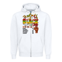 White juneteenth black king Zipper Hoodie - LillyAllenDesigns