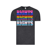 Vintage Black Rights rights rights Vintage Tee - NancyCooperArtShop