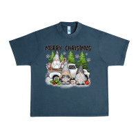 Midnight Navy merry christmas gnomes Urban Heavy Tee - texasbilliewilder