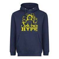 Navy i am the hype Heavyweight Hoodie - tuanDangUi