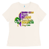 Bone mardi gras parades beads french quarter beignets k Ladies Tee - LillyAllenDesigns