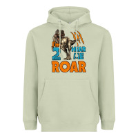 Matcha i'm two hear me roar dinosaur birthday Heavyweight Hoodie - LillyAllenDesigns