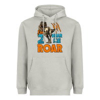 Moon Dust i'm two hear me roar dinosaur birthday Heavyweight Hoodie - LillyAllenDesigns
