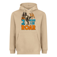 Mushroom i'm two hear me roar dinosaur birthday Heavyweight Hoodie - LillyAllenDesigns