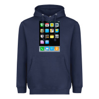 Navy cell phone smartphone mobile app halloween costume Heavyweight Hoodie - tuanDangUi