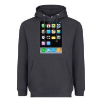 Smoke cell phone smartphone mobile app halloween costume Heavyweight Hoodie - tuanDangUi