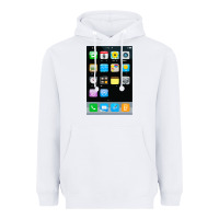 White cell phone smartphone mobile app halloween costume Heavyweight Hoodie - tuanDangUi