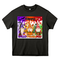 Asphalt happy hallothanksmas gnomies Heavy Core Tee - MaliasSmallBusiness