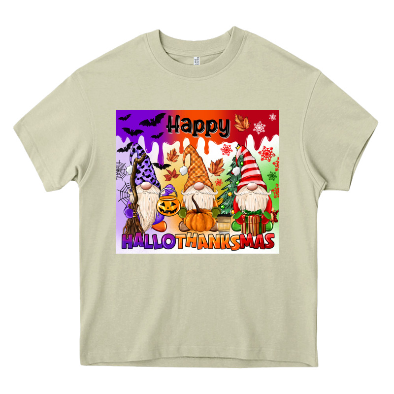 Happy Hallothanksmas Gnomies Heavy Core Tee by MaliasSmallBusiness | Teevron
