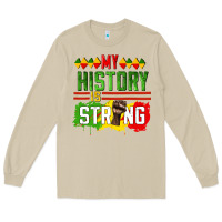 Mushroom my history is strong Long Sleeve Tee - CowGirlArtShop
