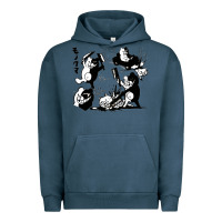 Pigment Midnight Navy monokuma 1 Urban Hoodie - tuanDangUi