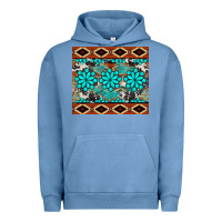 Pigment Pebble Blue gemstone tumbler Urban Hoodie - BarkalooDesign