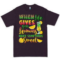 Plum when life gives you lemons make something Premium Tee - RanaPortraitStore