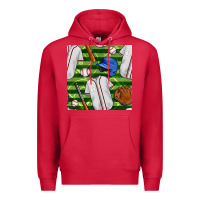 Cardinal baseball uniform and field seamless pattern Premium Hoodie - BundleAndBundleShop