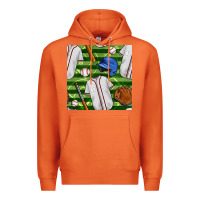 Carrot baseball uniform and field seamless pattern Premium Hoodie - BundleAndBundleShop