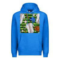 True Royal baseball uniform and field seamless pattern Premium Hoodie - BundleAndBundleShop