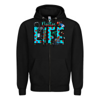 Black Doctor Life Zipper Hoodie - CowhideDigitalArt
