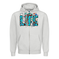 Dove Grey Doctor Life Zipper Hoodie - CowhideDigitalArt