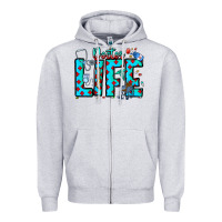 Heather Grey Doctor Life Zipper Hoodie - CowhideDigitalArt