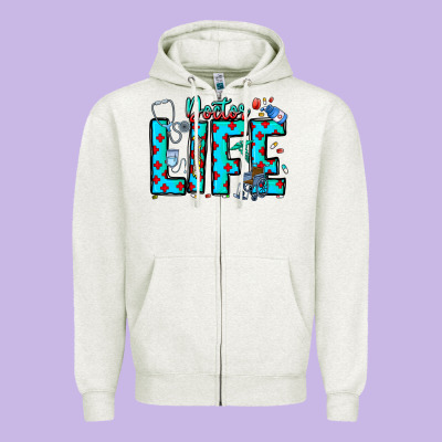 Doctor Life Zipper Hoodie Designed By Cowhidedigitalart