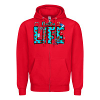 Red Doctor Life Zipper Hoodie - CowhideDigitalArt