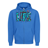True Royal Doctor Life Zipper Hoodie - CowhideDigitalArt