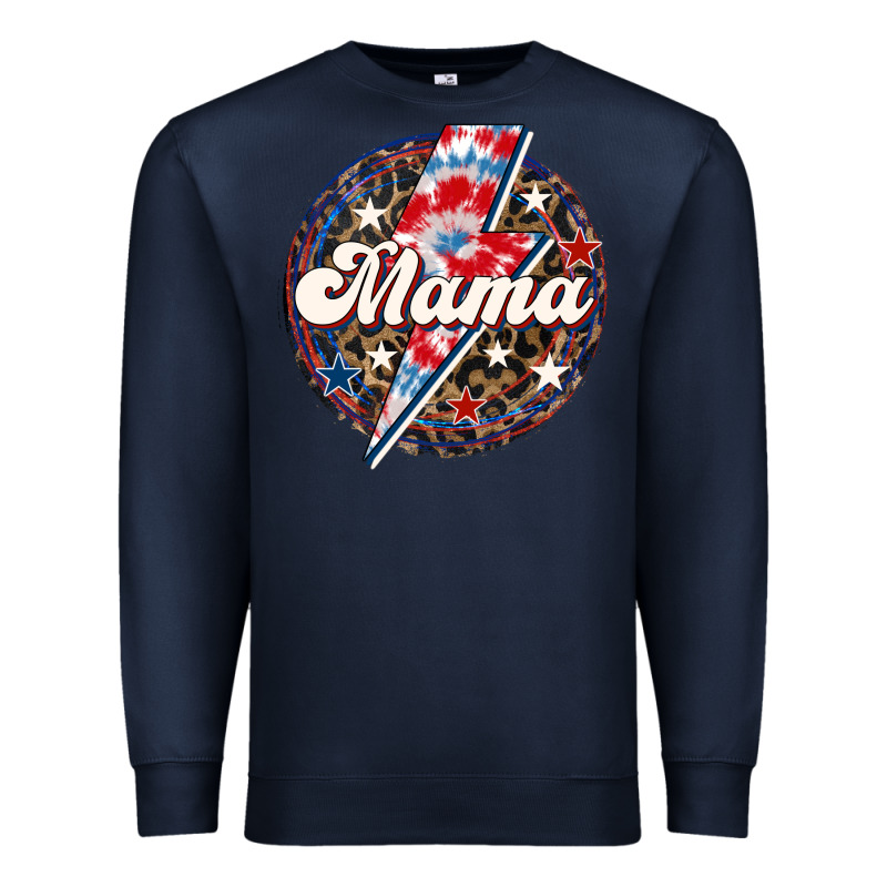 Western Mama Patriotic Premium Sweatshirt by LillyAllenDesigns | Teevron