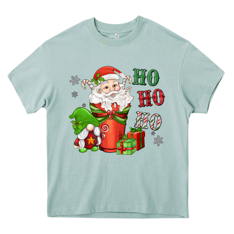 Ho Ho Ho Gnome Santa Coffee Cup Heavy Core Tee by MaliasSmallBusiness | Teevron