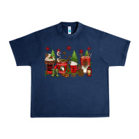 Navy Christmas coffee cups Urban Heavy Tee - texasbilliewilder