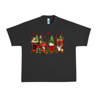 Pigment Black Christmas coffee cups Urban Heavy Tee - texasbilliewilder
