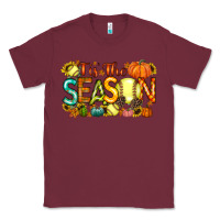 Burgundy tis the season softball Classic Tee - RacoonDesign
