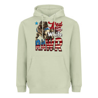 Matcha Red White Rawr Dinosaur T-Rex Heavyweight Hoodie - LillyAllenDesigns